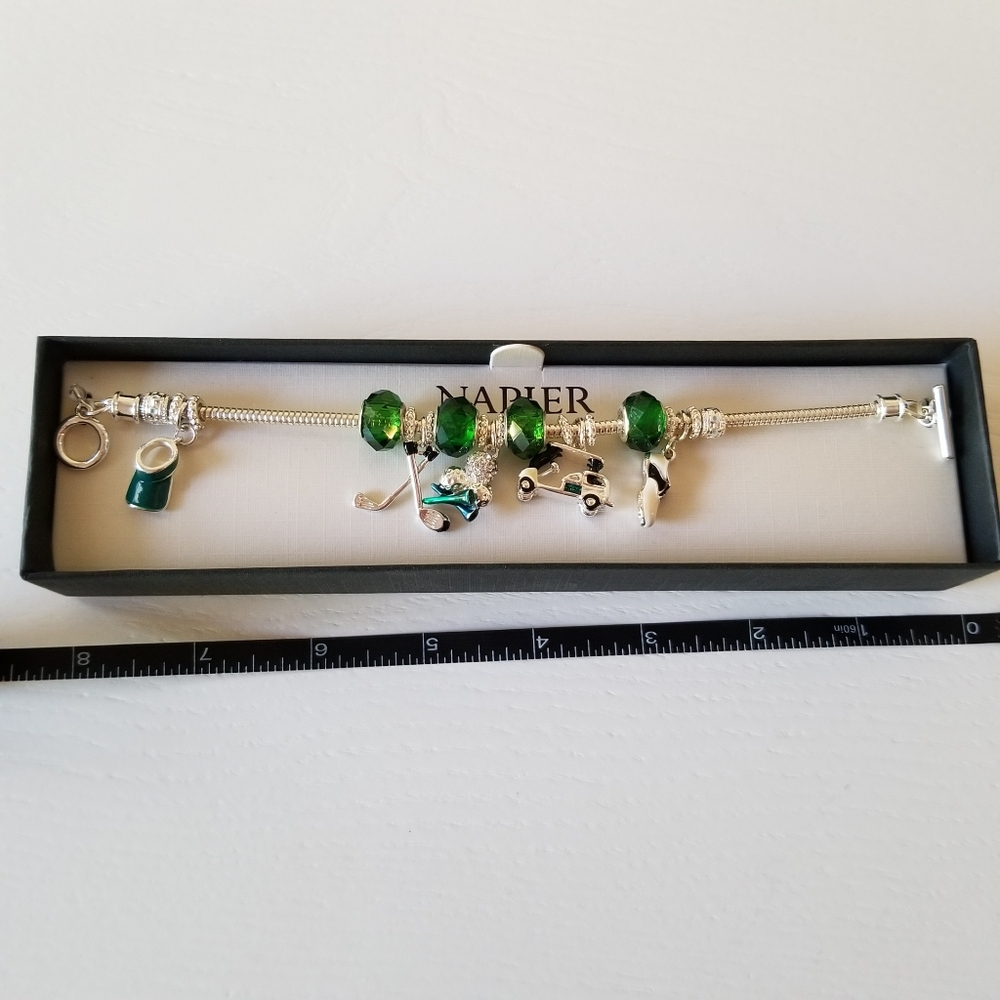 Napier Golf Charm Bracelet New